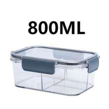 Recipientes herméticos para almacenamiento de alimentos en el refrigerador, contenedores de cocina hermé ticos, cajas de almuerzo transparentes, cajas de almacenamiento de frutas, cajas bento, contenedores de conservación sellados - Multicolor - Ver 6