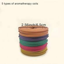 50/100pcs Mixed Spiral Incense Sticks, Scents Of Lemon Grass, Lavender, Jasmine, Cherry Blossom, Orange, 3-4 Hours Burn Time, Light & Fragrant, Suitable For Home, Kitchen, Restaurant Decor - Apply To Sleep, Yoga, Work, Meditation, Fitness, Office Relaxation