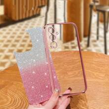 Sequins Popular TPU Plating Gradient Glitter Phone Case Is Suitable For Compatible With Samsung S25 S24 S23 S22 S21 A52 A53 A54 A55 A25 A35 A26 A36 A56 A14 A15 A16