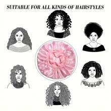 1/2pcs Silk Satin Sleep Cap For Curly Hair Women - Breathable Wide Elastic Band, Healthy Moisturized Overnight, Stylish Multi-Use Night Bonnet Back To School Hair Bonnet Shower Towels For Beaty Salon, Hotel Sports,Home Essentials, Towel, Skin Care