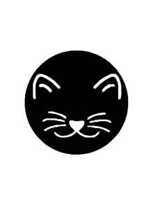 猫咪杯垫 汽车杯架杯垫，手指凹槽，方便取下，汽车内饰配件杯垫，杯垫垫子 汽车杯垫 - 黑與白 - 查看 13