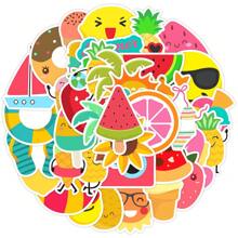 50 Stücke Sommer Graffiti Aufkleber Vinyl Ästhetik Aufkleber für Scrapbooking, Journaling, Laptop, Stoßstange, Skateboard, Wasserflasche, Computer, Handy, Cartoon, Helm, Auto
