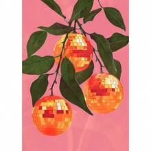 1pc Quả cầu Disco Quả cầu Trái cây Cổ điển Màu cam Poster Sáng tạo Tranh Canvas Nghệ thuật Treo tường In Trang trí Nhà Bếp Quầy bar Trang trí Phòng Khung Tùy chọn - Nhiều màu - Xem 34