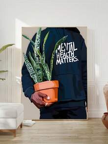 1/3 Panel Modern Black Art Canvas Oil Painting Poster, Retro Botanical Decor Oil Painting, Black Art Poster, Canvas Print Poster, Black Wall Art Poster, Bedroom Wall Art, Living Room Wall Decor, Dining Room Decor, Kitchen Decor, Study, Hallway, Dorm Decor, Ideal Gift For Friends, Wall Art, Wall Decor, Home Decor, Room Decor Canvas Painting, Poster, Frame Optional, Framed Wall Art - Multicolor - View 3