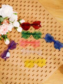 1 pieza/10 piezas/20 piezas Gafas de sol con forma de corazón exquisita para fiesta de novia, Gafas de sol con forma de corazón de estilo retro, regalo perfecto para damas de honor, Gafas de sol sin montura elegantes. Gafas de sol personalizadas para despedida de soltera, souvenirs para fiestas elegantes, gafas de sol para fiestas personalizadas, regalos de propuesta para damas de honor