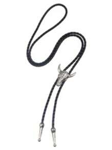 1 Pieza de Corbata de bolo para hombres y mujeres - Corbata tipo rodeo vaquero con cabeza de toro, accesorio de vestir estilo western adecuado para combinar con ropa diaria