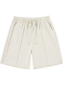 Pantaloncini bermuda da uomo casual con vestibilità morbida, a gamba dritta, con stampa a righe 3D, comodi e adatti per la spiaggia