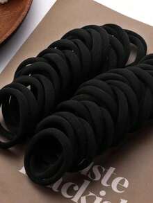 200 Stücke/100 Stücke/50 Stücke/20 Stücke/10 Stücke einfache schwarze Basic 4cm Elastikbänder für Frauen