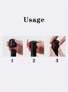 1pc/2pcs Red Wine Bottle Stopper, Universal Home Use Sealing Plug, Preservative Wine Stopper Vacuum Seal Glass Bottle Cap, Creative All-Purpose Airtight Wine Bottle Lid