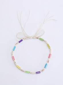 1 Pc Women's Bohemian Wax Rope Hollow Out Handmade Woven Dress Decoration Belt Fall, Autumn, Halloween - A - View 9