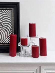 Lumânare cilindrică de aromaterapie roșu vin, seturi de lumânări decorative, piesă centrală de lumânări, cadouri pentru cea mai bună prietenă, cadou pentru femeie, cadou de iarnă, lumânări decorațiuni interioare, lumânare conică de Crăciun