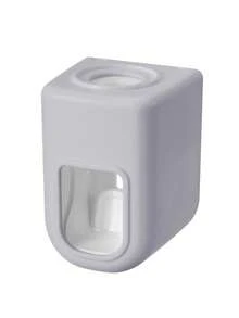 1 件壁挂式自动牙膏分配器，带牙刷架，自粘式浴室牙膏分配器，简约浴室收纳盒，壁挂式牙刷架带分配器，浴室牙膏挤压器，回到学校 - 彩色 - 查看 19