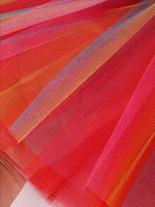 1 Chân váy tutu bằng vải tuyn lưới sọc nhiều màu, dài 30cm, phù hợp với vòng eo 40cm, đa năng cho mọi mùa, phù hợp cho thanh thiếu niên, múa ba lê, lễ hội hóa trang, biểu diễn sân khấu, chương trình biểu diễn ở trường, chạy bộ, tiệc tùng, sân khấu, chân váy lót nhiều màu cầu vồng - Nhiều màu - Xem 4