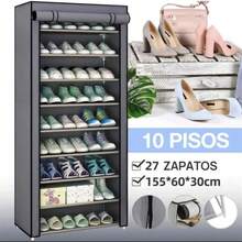 Zapatero simple de múltiples capas, combinación a prueba de polvo, zapatero, zapatero, estante de almacenamiento para dormitorio, estante de acabado, puerta, ahorro de espacio en el hogar - Caqui - Ver 7