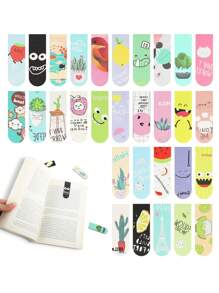 18/30 piezas Marcadores magnéticos, marcadores magnéticos para estudiantes, para niños/niñas, amantes de los libros, marcadores personalizados minimalistas, regalo único para amigos, útiles escolares, de regreso a la escuela