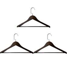 Umerașe din lemn pentru haine, umerase pentru costume cu bretele late, umerase pentru haine pentru dormitor de hotel, umerase din lemn fără marcaj pentru uz casnic, cadou grozav pentru familii - Multicolor - Vizualizare 11