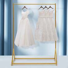 Rainaut Gold Iron Wedding Dress Bridal Garment Rack StandOther Hangers & Racks Back To School - Gold - View 6