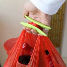 1 pieza Asa portátil para bolsas de la compra, Herramienta de sujeción y agarre de bolsas de plástico, Fácil de transportar para ir de compras