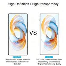3 Pieces Of Mobile Phone Screen Protector Film, Suitable For ZTE Models Nubia/Blade/Axon/Voyage/ZTE Blade A75/Nubia Z60S Pro/Voyage 40 Pro+/Blade V41 Vita/ Blade A73 Easy To Install High-Definition Transparent Gift For Birthday, Family, Friends Tempered Glass, Phone Accessories - Transparent - View 3