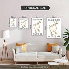 1PC Yellow Duck Cartoon Canvas Wall Art Poster, Frameless Baseball Duck Painting For Living Room, Bedroom, Club - Home Decor Gift Idea,Artistic Gift And Decoration,Aesthetic Room Decor, Bedroom,Waterproof Canvas Wall Art, Artwork Wall Painting For Gift,Kitchen, Dining Room, Living Room, Cafe, Bar, Wall Decor , Home And Dormitory Decoration Gifts Birthday Graduation - Multicolor - View 7