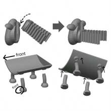 Supporto per rotolo di carta igienica carino e divertente a forma di rana, gatto, coniglio e mucca - Decorazione da bagno stampata in 3D, elegante contenitore per rotoli di carta, design organizzato per il bagno, accessorio da bagno, design giocoso, accessorio da bagno durevole