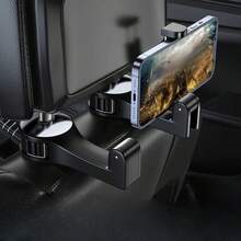 1/2pcsUpgraded 2 Pieces Car Headrest Invisible Hook 2-In-1 Car Seat Hook With Phone Holder For Hands-Free Accessory Organization, Versatile Space Saver For Wallets, Backpacks, Toys, Bottles, And Drink Caddies, Travel Essential, Lightweight Durable Finish, Universal Fit For Most Cars, Convenient Mounting, Keeps Essentials Neatly Accessible During Commutes And Road Trips - Multicolor - View 4