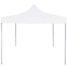 vidaXL Gazebo Professionale Pieghevole 3x3m Acciaio Bianco - Bianco - Visualizzare 2