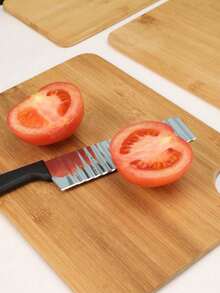 3件套竹制砧板（大、中、小），创意蔬果切菜板，木质托盘，桌面装饰，奶酪板和熟食拼盘套装，野餐和厨房的理想之选 - 卡其色 - 查看 8