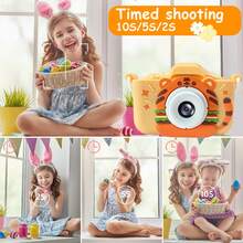 1080P 儿童数码相机，配备双镜头和 6 个滤镜，包含 32GB SD 卡，是适合 3-12 岁男孩和女孩的完美圣诞生日礼物 - 彩色 - 查看 7