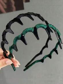 2 Pieces High Crown Wavy Headband, Anti Slip Hair Clip, Headband, Headband For Hair Accessories