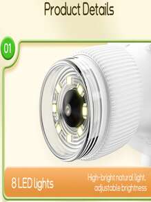 1 szt. Dziecięcy przenośny mikroskop, 5,66 cala x 3,15 cala, miniaturowy kieszonkowy cyfrowy mikroskop dla dzieci i dorosłych, ekran IPS elektroniczna lupa z 8 regulowanymi światłami LED oraz funkcją zdjęć i wideo, kieszonkowy mikroskop dla dzieci, materiał ABS