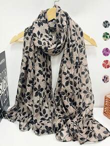 Nueva bufanda con flecos transpirable, elegante estilo de bufanda, bufanda de seda de moda para damas, bufanda grande y larga con estampado de lunares vívidos para primavera/verano, chal protector solar para exteriores, pañuelo versátil para vestidos - Multicolor - Ver 1