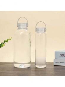 1个1100/400毫升简易水瓶，透明塑料杯，时尚运动水瓶 - 無色 - 查看 1