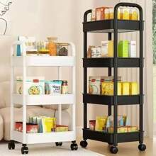 Multi-Layer Trolley Rack Kitchen Floor Bedroom Baby Snacks Mobile Bathroom Storage Rack