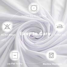 6 Pack Spandex Table Covers 6 Feet, Stretch/Fitted Table Covers For 6 Feet Folding Table, Rectangular Spandex Table Cloths For Wedding Party Or Event (6FT-6PCS, White) - 白色 - 查看 5