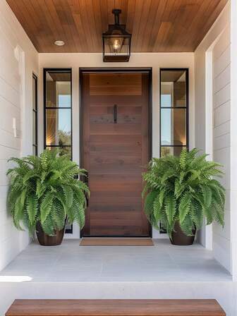 1pc/2pcs Branch Artificial Fern, 21 Inch Artificial Boston Fern, Artificial Green Plant, Long-Term Storage, Suitable For Home, Office, Yard, Garden Indoor And Outdoor Decoration 1 Pack, Home Decor, Kitchen Decor, Room Decor, Bathroom Decor, Christmas Decor, Back-To-School Christmas Decorations