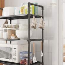 1pc Simple Multi-Function Storage Rack, Wholesale Bathroom Shelf, Microwave Oven Rack, Christmas Standard Configuration - Multicolor - View 7