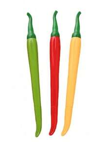 可爱辣椒中性笔创意蔬菜造型学生文具黑色钢笔办公用品签名笔批发 - 彩色 - 查看 11