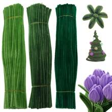 300 Stücke Chenille-Stiele perfekt für DIY-Kunstprojekte, Dekorationen und Weihnachtsbasteleien