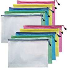 A4 Plastic Wallets File Folder Zip Lock Bags Document Wallet File Zipper Bags Extra Thick (A4-20PCS),Back To School,School Supplies - Multicolor - View 7