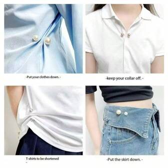 1pc Adjustable Pants Clips, Clothing Accessories To Cinch Waist And Prevent Wardrobe Malfunction