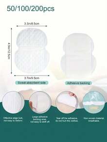 50/100/200片腋下止汗垫 男女腋下止汗垫 防多汗 腋下止汗垫 舒适无香 隐形垫