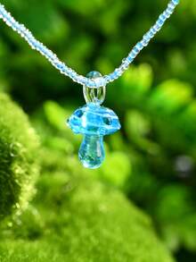 1/2/3/6/12 chiếc Dây chuyền mặt dây chuyền bằng nhựa hình nấm hạt giống thiên nhiên nhiều màu sắc thời trang, Thích hợp cho Ngày lễ tình nhân, Bạn bè, Gia đình, Quà tặng tiệc tùng, Phụ nữ mặc hàng ngày - Nhiều màu - Xem 6