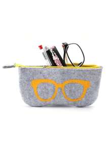 Sunglasses Case Soft Large Eyeglass Cases With Zipper Portable Sunglass Makeup Pouch Squeeze Eyeglass Cases Body Care For Travel,Outdoor,Sport,Office,School,Belt,Glasses, Back To School Supplies