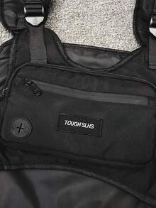 多口袋战术货运背包，户外背心包，多功能尼龙胸包，轻便手机收纳包，应急旅行包，时尚街头男士嘻哈胸包，适合学生、校园、旅行度假、日常通勤、嘻哈表演、健身、跑步、骑行、锻炼、徒步旅行和露营，节日礼物，生日礼物。 - 彩色 - 查看 10