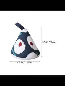 2 piezas Juego de accesorios para ollas: Guantes agarradores anti-quemaduras, Protector de perilla de tapa de olla. Diseño cónico y triangular para aislamiento de calor. Accesorio de cocina reutilizable. Regalo creativo y lindo, ideal para Navidad, Regreso a clases, Verano, Halloween.
