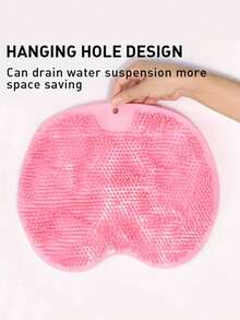 1 件套 TPR 防滑背部和足部磨砂按摩器套装 | 双面去角质垫，深层清洁，促进血液循环 | 粉色/蓝色可选 | 水疗级浴室配件 健身房配件