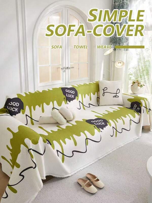 1 Piece Of Nordic Ins Style Minimalist One-Piece Sofa Cushion, Anti Cat Scratch All Inclusive Sofa Cover, All Season Universal Sofa Towel Cover Cloth Room Decor Aesthetic Room Decor Home Decor Living Room Decor Couch Cover Blanket