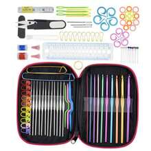 100pcs Colorful Aluminum Crochet Hook Set, Includes Various Tools For Creative DIY Handicrafts And Knitting (Random Color) - Multicolor - View 2