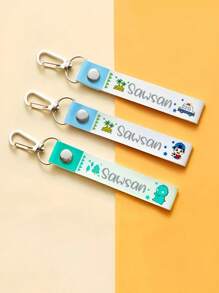 1PC Personalized Name Badge Lanyard, Name Tags ID Tags Backpack Name Tag Daycare Name Label Hooks For Backpacks Water Bottle,Warm Ambience, Autumn Home Refresh, Xmas Decoration